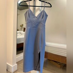 House of CB Raqa Midi Dress in Slate Blue